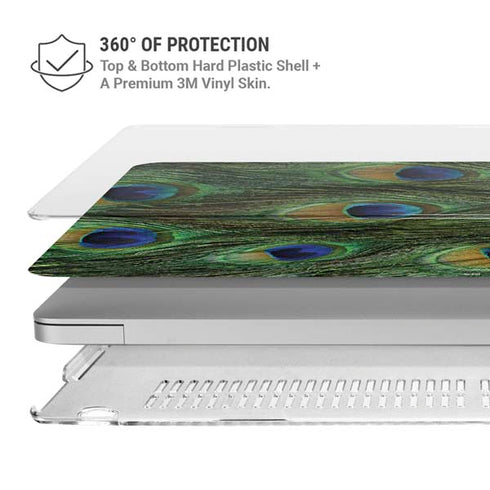 Peacock MacBook Air 15in (2023-2025) Case plus Skin